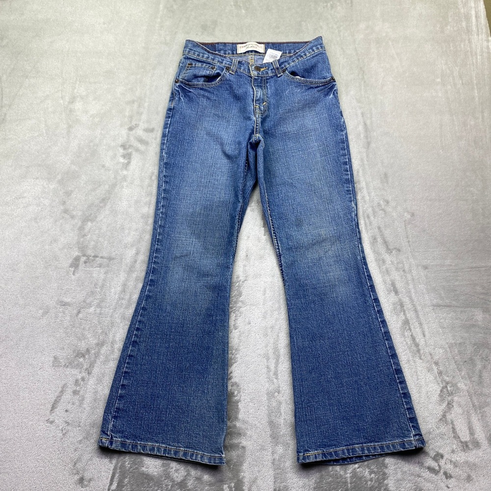 VTG Levi Strauss Signature Girls 12.5 Stretch Low Rise Flare Jeans Medium‎ Wash